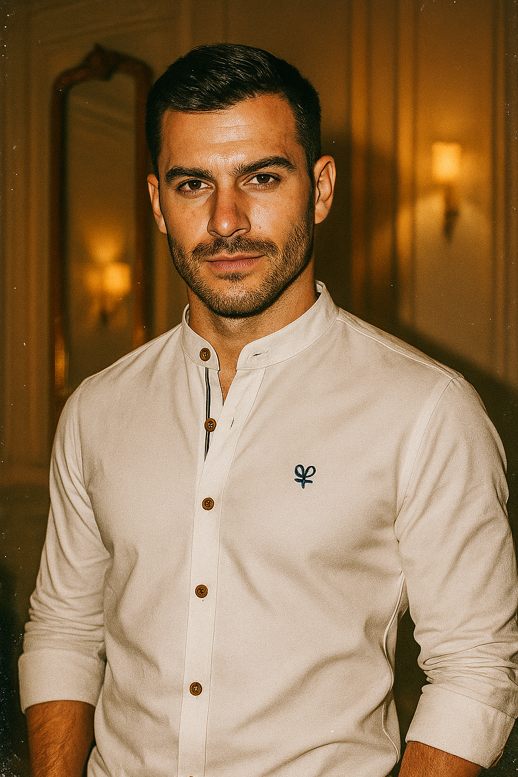 Camisa Social Masculina Manga Longa Gola Elegante de Alta Qualidade