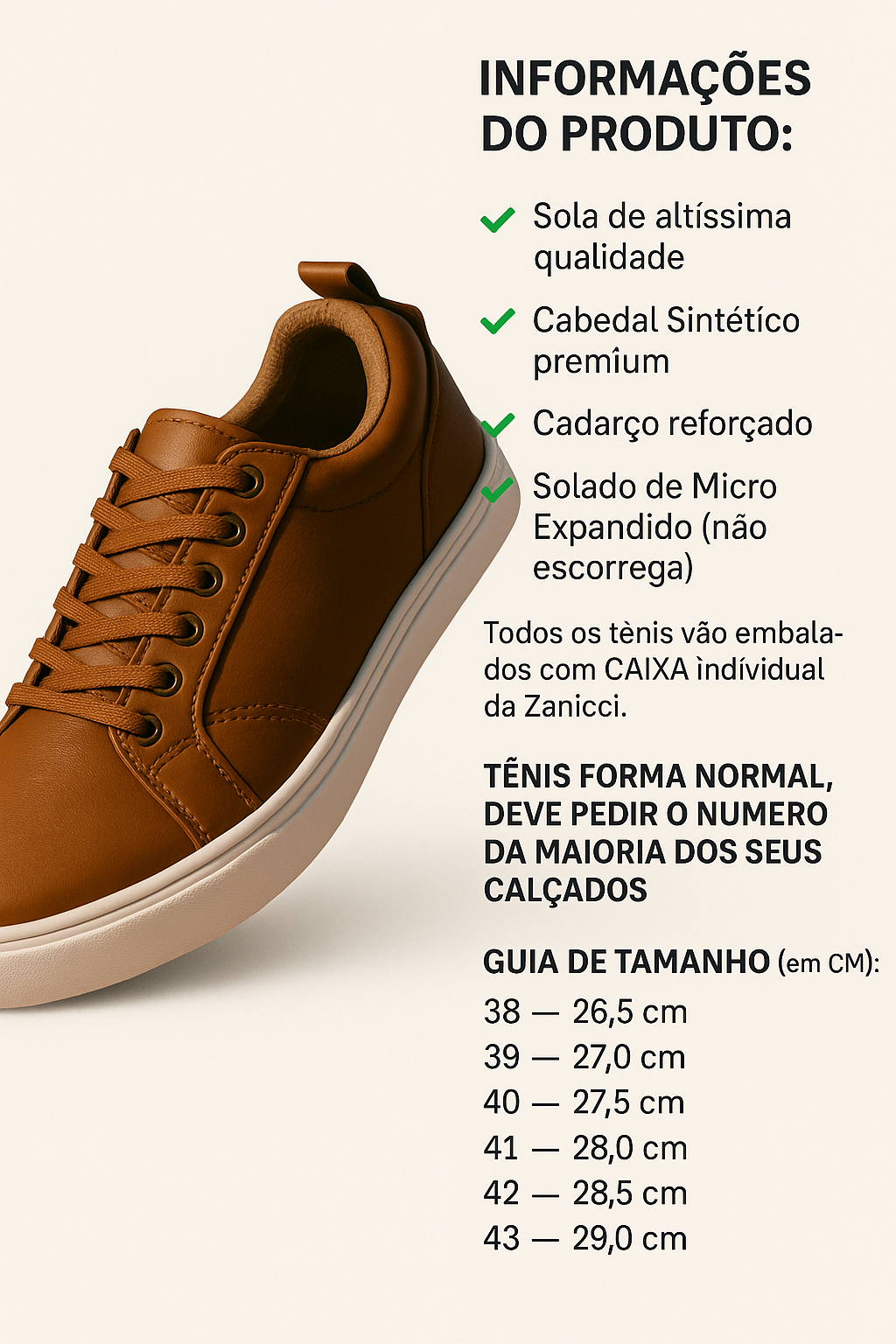 Tênis Sapatênis Masculino Casual Trabalho e Dia a Dia Super Estiloso