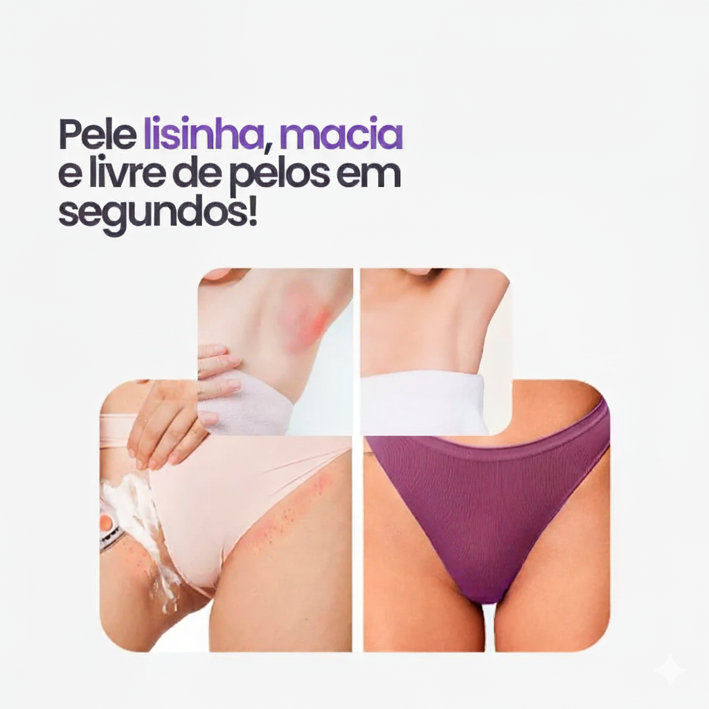 Depilador Elétrico Indolor 2 em 1 LaserFlex + Brinde