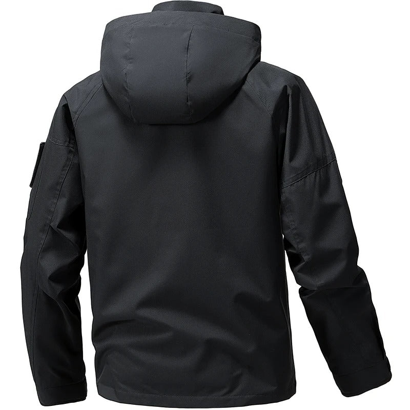 Jaqueta a Prova d’água Masculina com Capuz | Ideal para Chuva, Frio, Neve e Atividades ao Ar Livre
