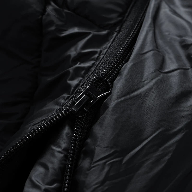 Jaqueta Casaco Puffer Acolchoada com Capuz á Prova d'água – Leve, Quente e Compacta