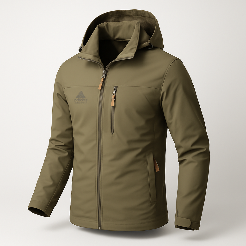 Jaqueta Masculina Impermeável à Prova d'água Estilo Militar Com Capuz