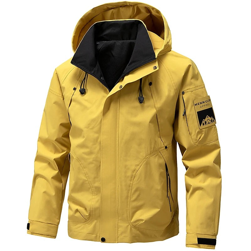 Jaqueta a Prova d’água Masculina com Capuz | Ideal para Chuva, Frio, Neve e Atividades ao Ar Livre