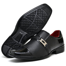 Sapato Social Masculino Preto Verniz com Fivela | Elegância e Conforto para Ocasiões Especiais