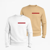 Kit 2 Blusa de Frio Moletom Gola Redonda Masculino