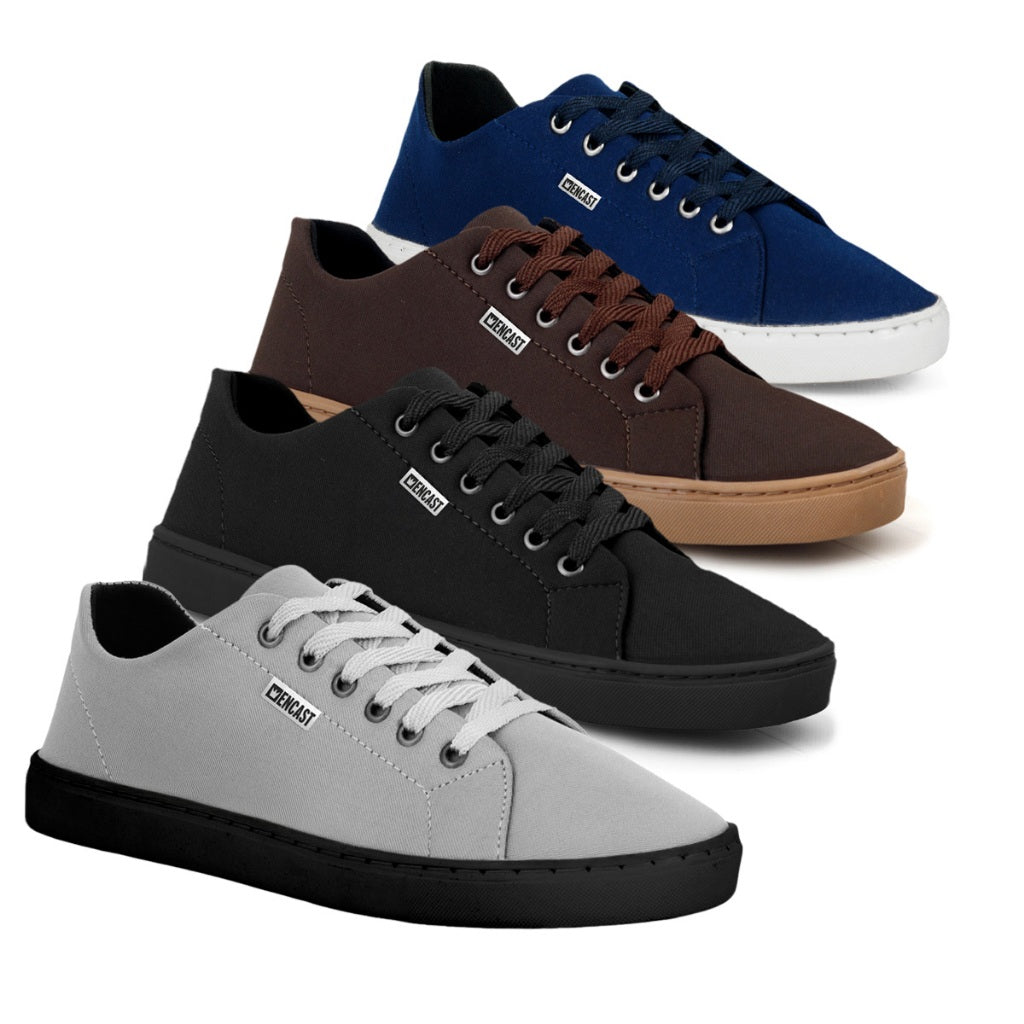 Kit 4 Pares de Tênis Masculino Casual Confortável | Estilo, Versatilidade e Economia