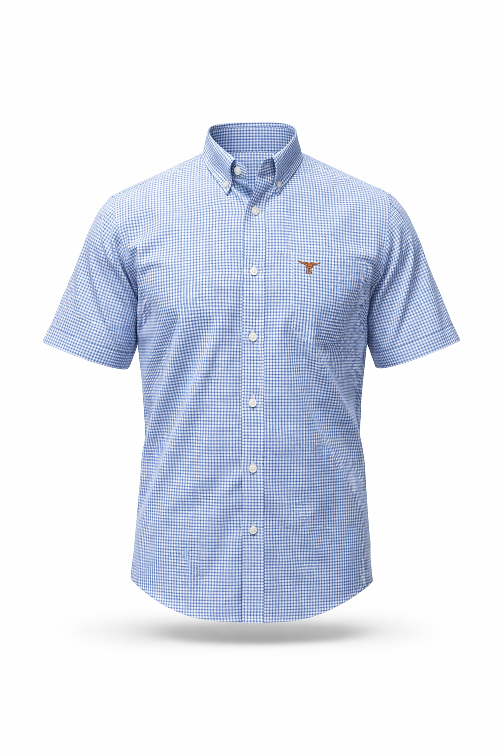 Camisa Xadrez Country Confort - Manga Curta com Botão na Gola