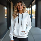 Moletom Masculino Blusa de Frio Flanelado com Capuz Ajustável