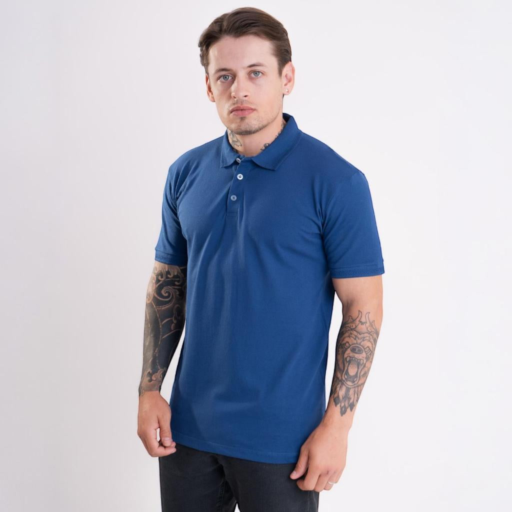 Kit 2 Camisa Gola Polo Piquet Masculina em Algodão