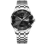 Relógio Masculino Elegante em Aço Inoxidável Resistente a Água