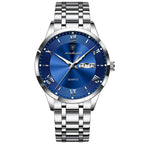 Relógio Masculino Elegante em Aço Inoxidável Resistente a Água