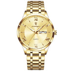 Relógio Masculino Elegante em Aço Inoxidável Resistente a Água