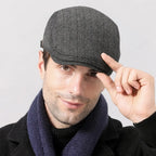 Boina Masculina Italiana de Algodão com Fivela Ajustável