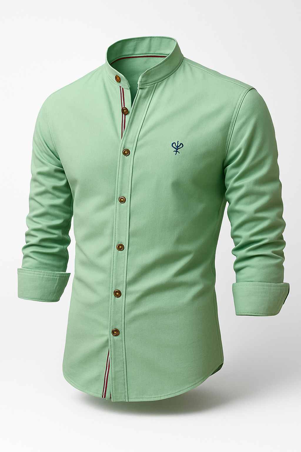 Camisa Social Masculina Manga Longa Gola Elegante de Alta Qualidade + Cinto