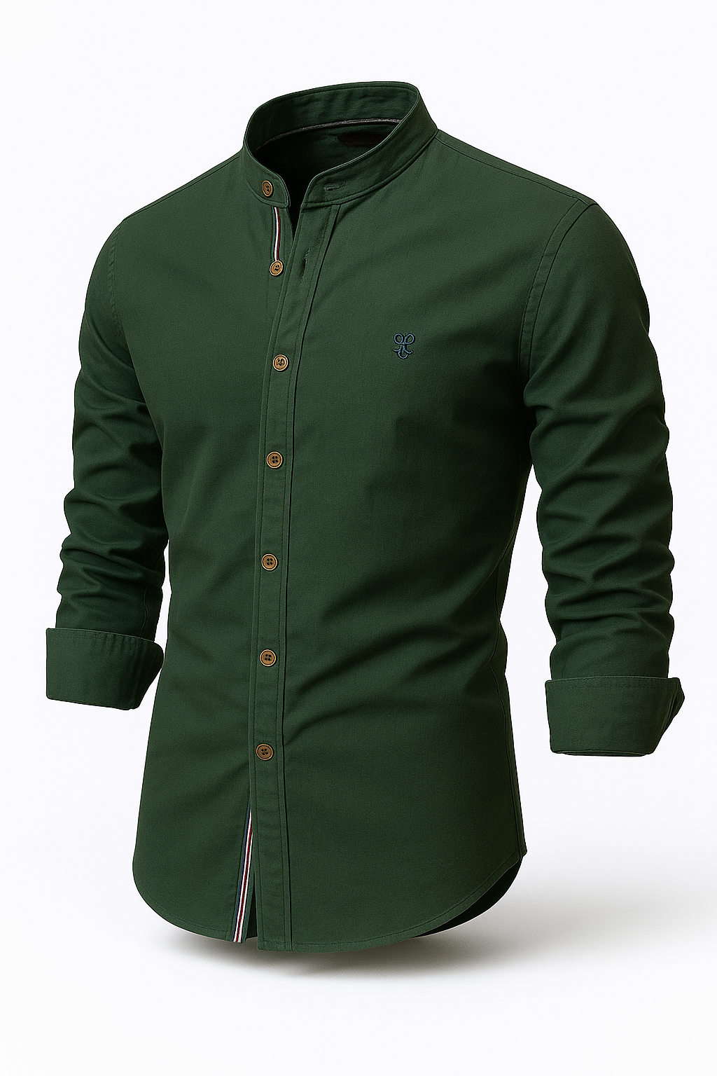 Camisa Social Masculina Manga Longa Gola Elegante de Alta Qualidade + Cinto