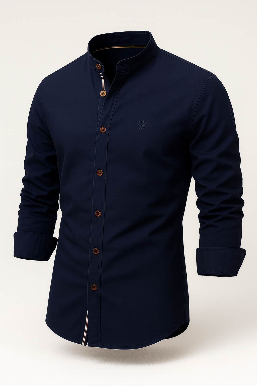 Camisa Social Masculina Manga Longa Gola Elegante de Alta Qualidade + Cinto