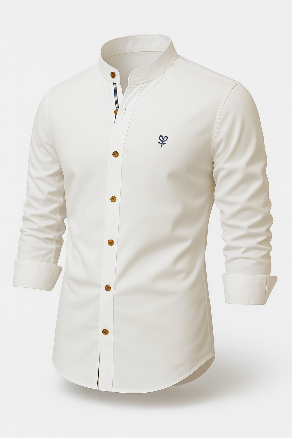 Camisa Social Masculina Manga Longa Gola Elegante de Alta Qualidade + Cinto
