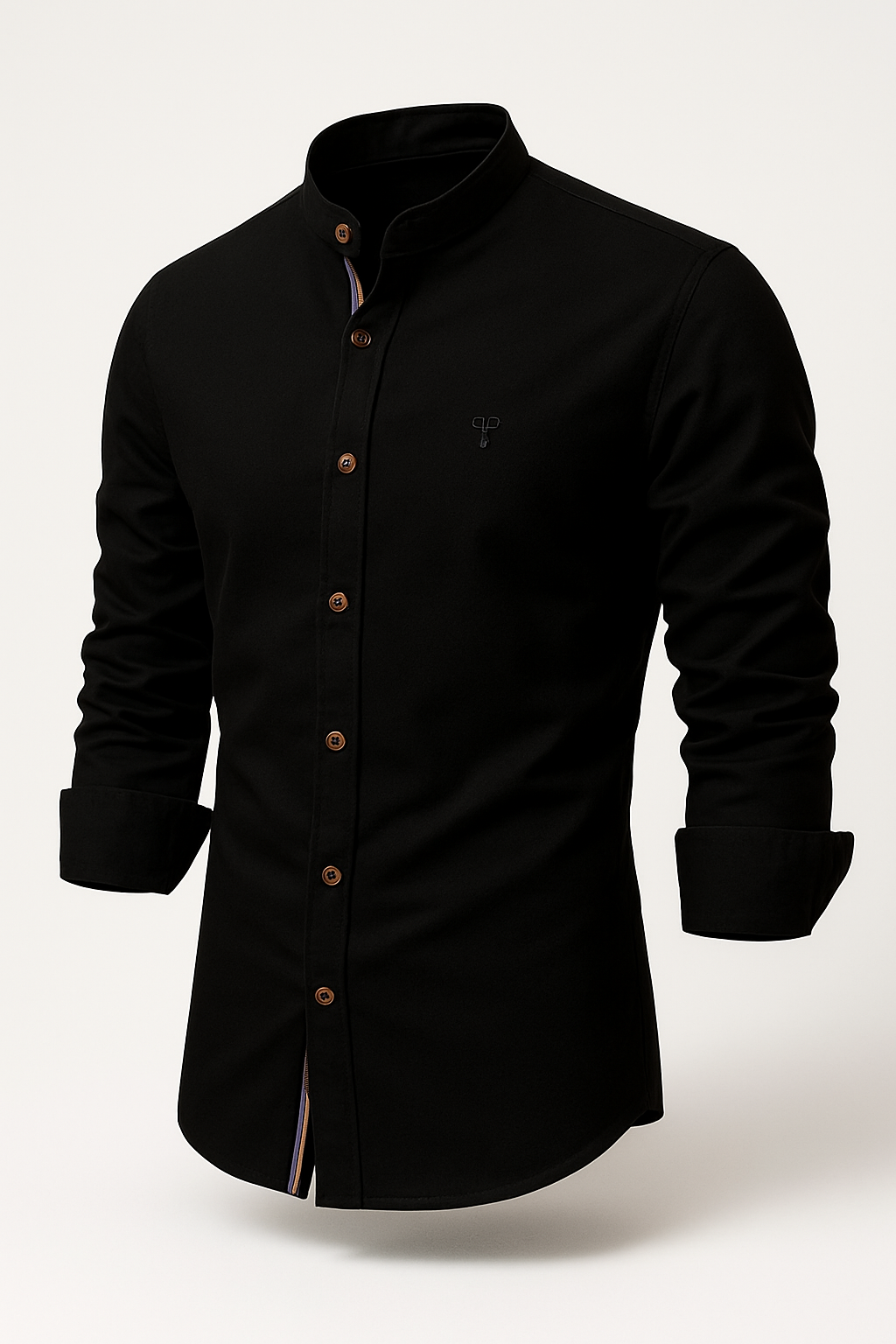 Camisa Social Masculina Manga Longa Gola Elegante de Alta Qualidade + Cinto