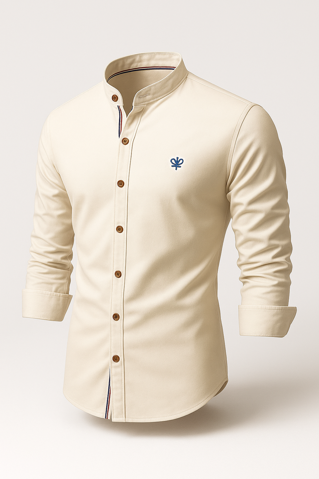 Camisa Social Masculina Manga Longa Gola Elegante de Alta Qualidade + Cinto