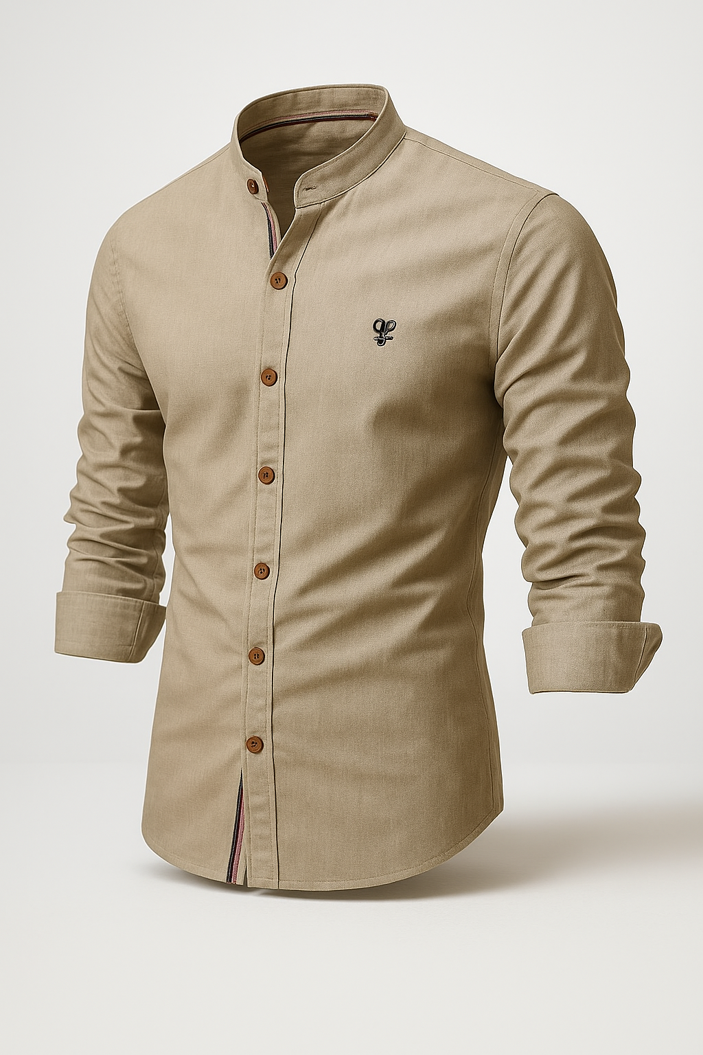 Camisa Social Masculina Manga Longa Gola Elegante de Alta Qualidade + Cinto