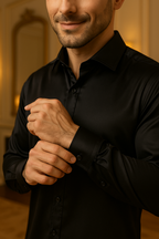 Camisa Social Masculina Slim Fit Manga Longa