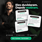 Kit 2 Camisas Tecnológica Masculina Slim Fit Não Amassa Zanicci