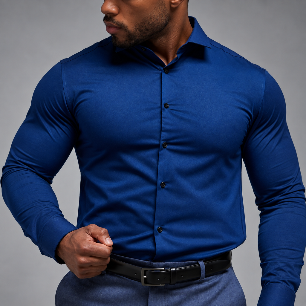 Kit 2 Camisas Tecnológica Masculina Slim Fit Não Amassa Zanicci