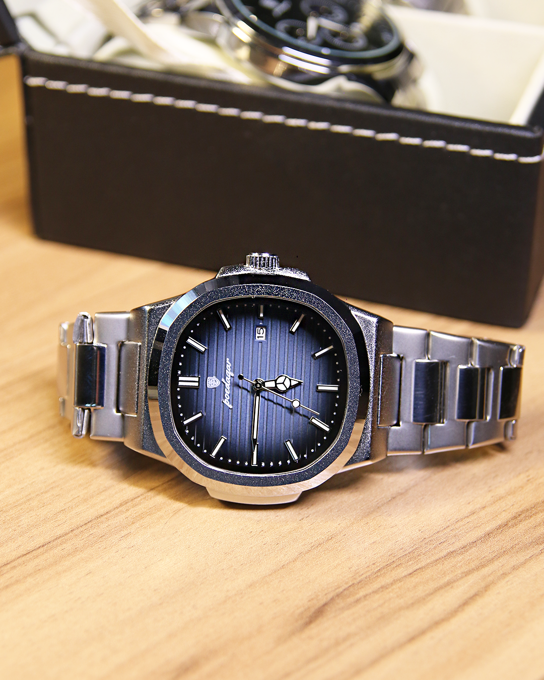 Relógio Masculino Poedagar Luxo - Aço Inoxidável