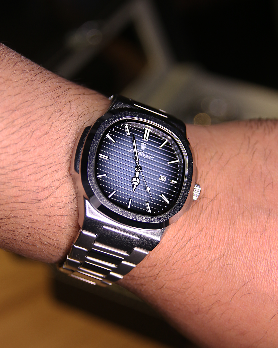 Relógio Masculino Poedagar Luxo - Aço Inoxidável