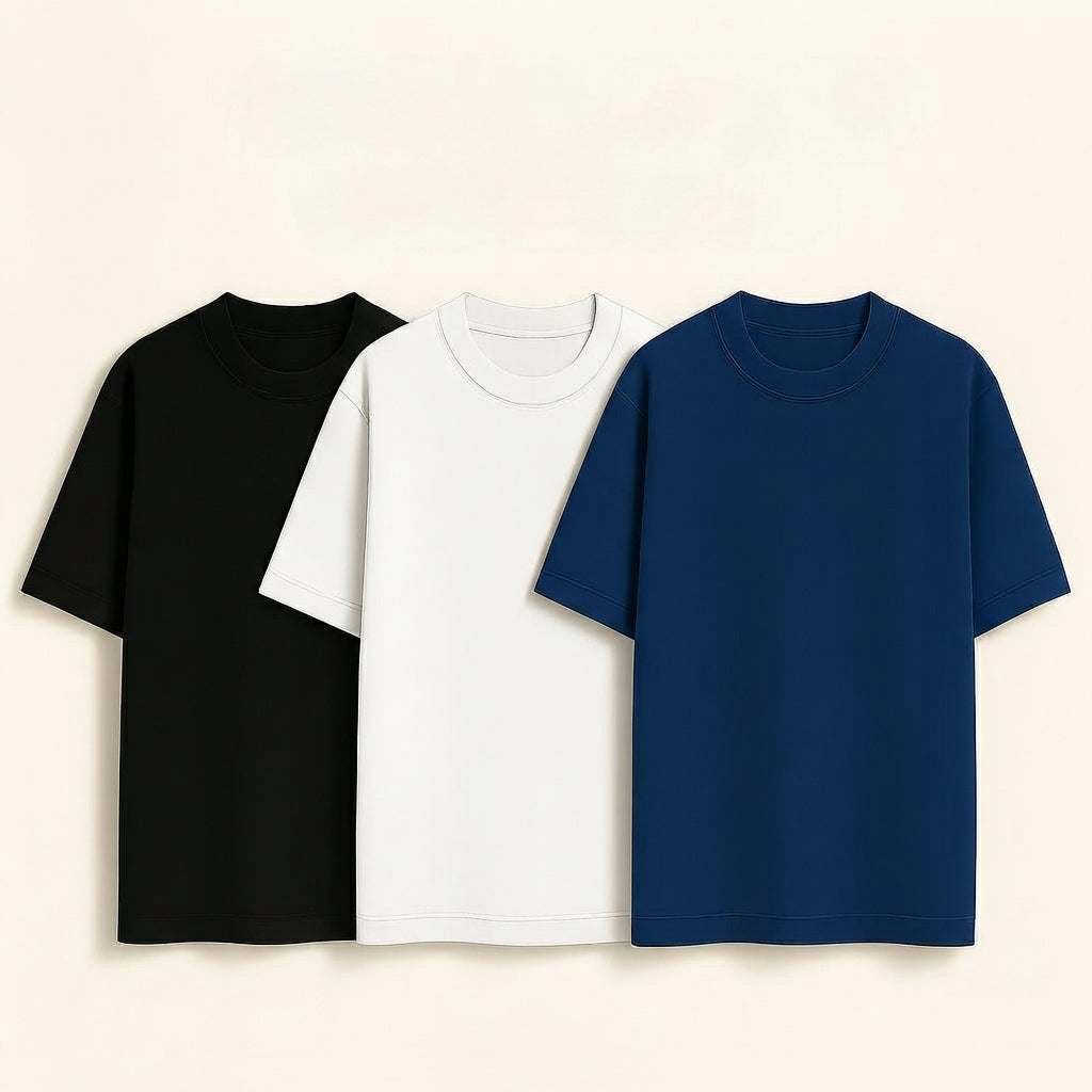 Kit 3 Camisetas Oversized Masculina Street Zanicci 100% Algodão