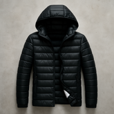 Jaqueta Casaco Puffer Acolchoada com Capuz á Prova d'água – Leve, Quente e Compacta