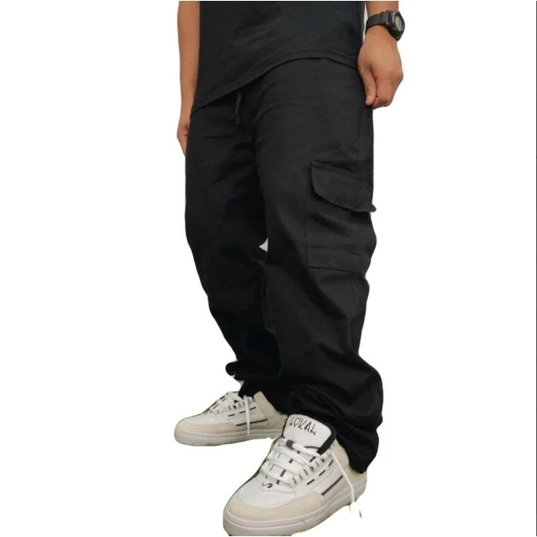 Calça Cargo Larga 6 Bolsos - Estilo Urbano e Conforto
