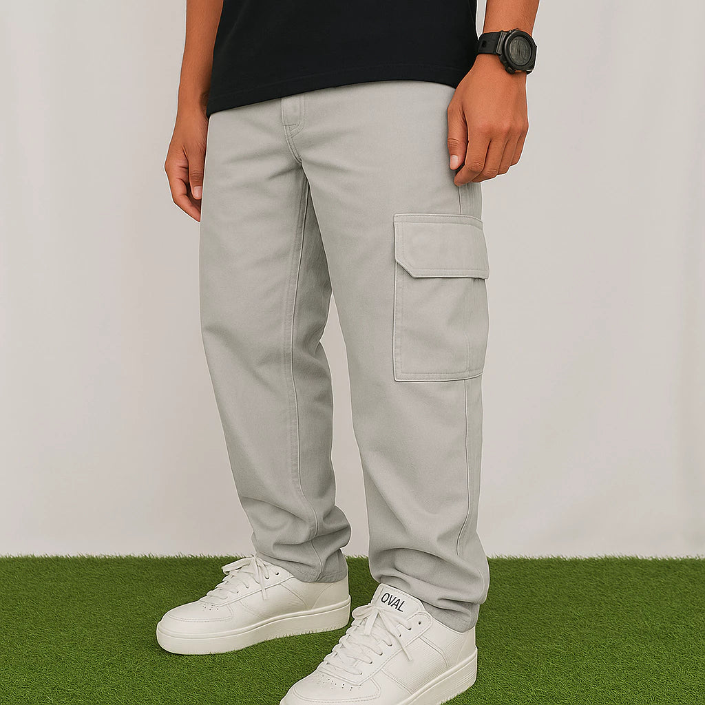 Calça Cargo Streetwear Masculina - 6 Bolsos e Ajuste