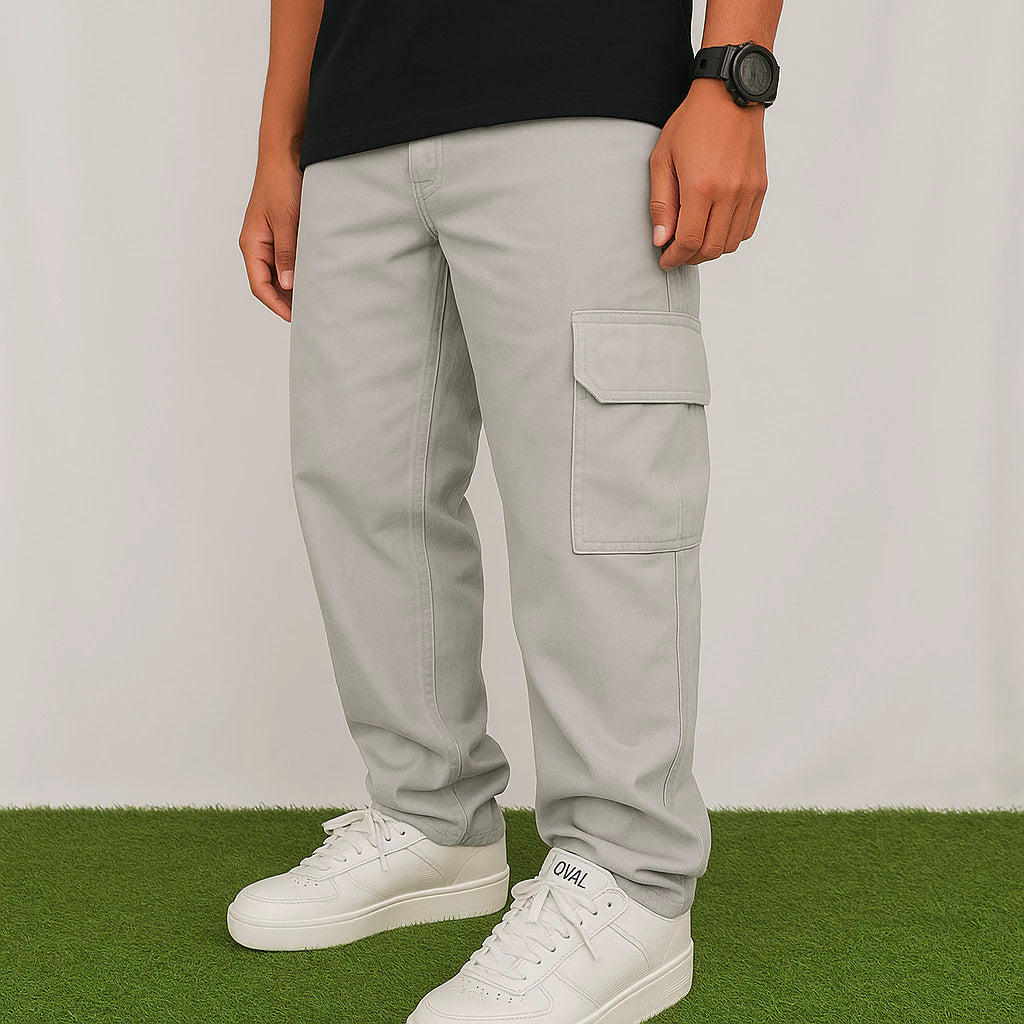 Calça Cargo Streetwear Masculina - 6 Bolsos e Ajuste
