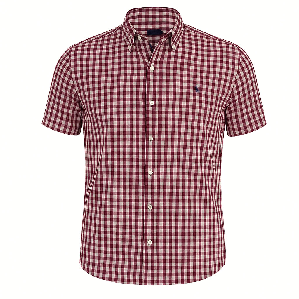 Camisa Xadrez Masculina Manga Curta - Estilo Country Premium