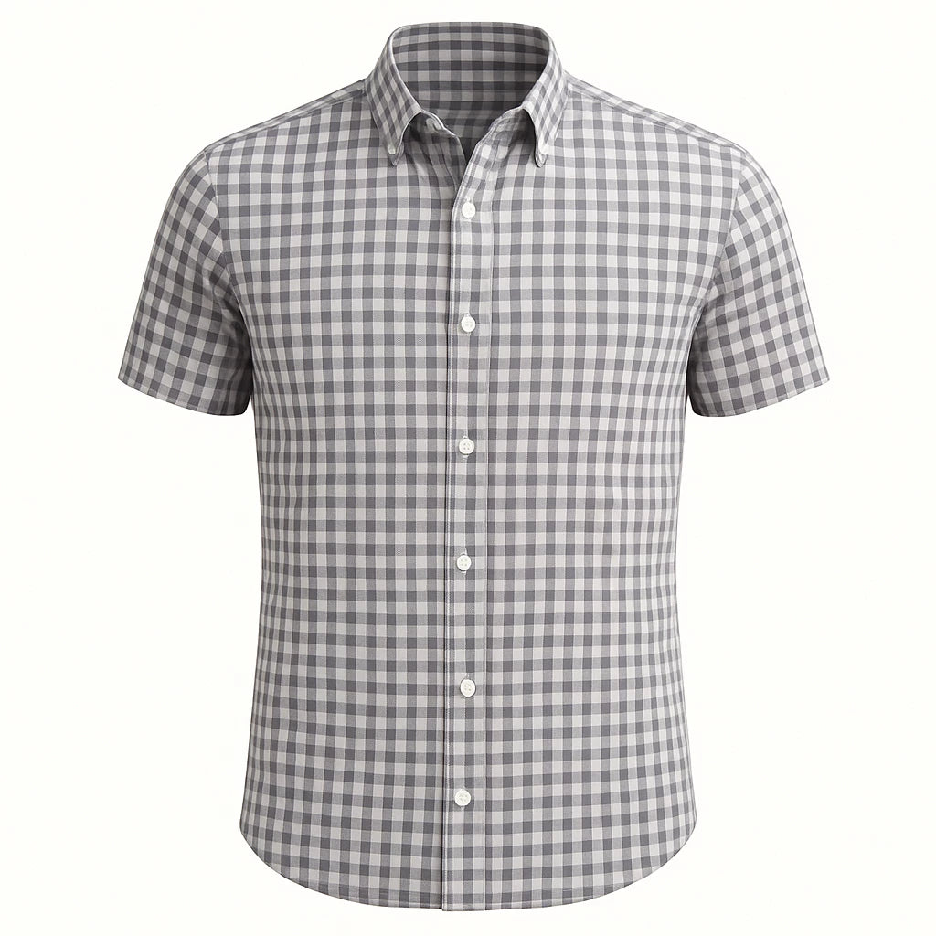 Camisa Xadrez Masculina Manga Curta - Estilo Country Premium