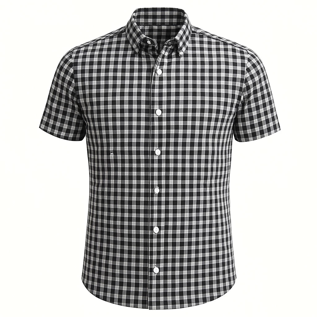 Camisa Xadrez Masculina Manga Curta - Estilo Country Premium