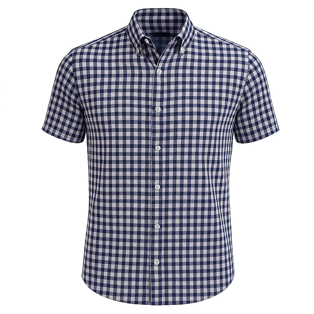 Camisa Xadrez Masculina Manga Curta - Estilo Country Premium