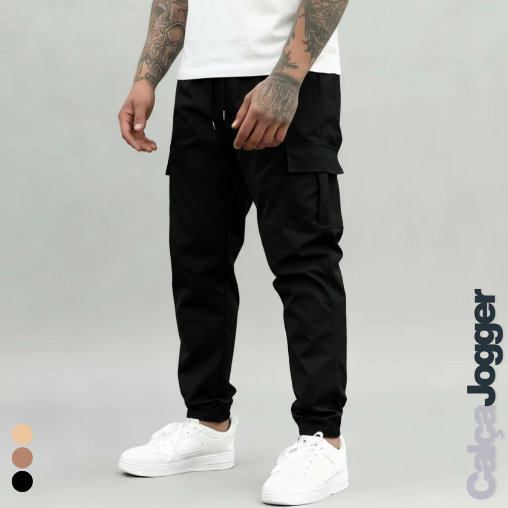 Calça Cargo Masculina Jogger - Estilo e Conforto