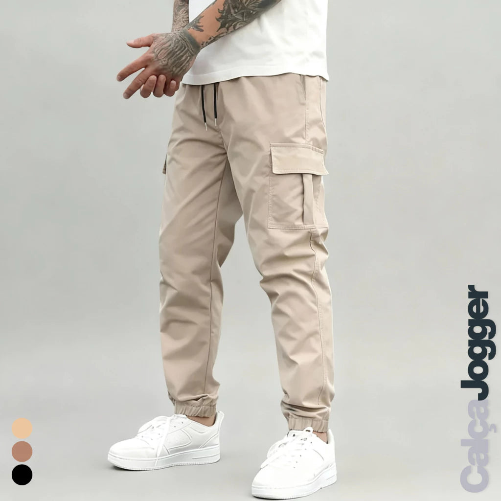 Calça Cargo Masculina Jogger - Estilo e Conforto