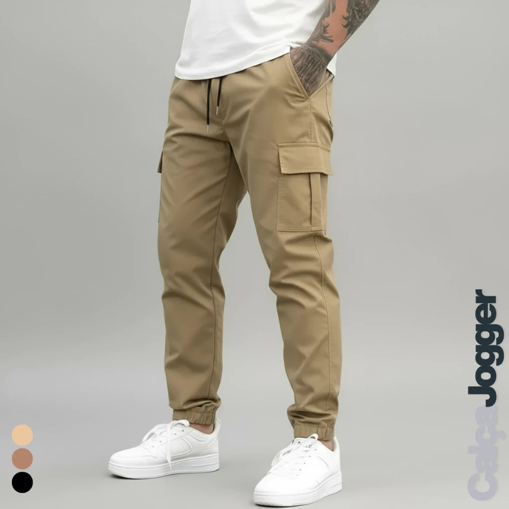 Calça Cargo Masculina Jogger - Estilo e Conforto