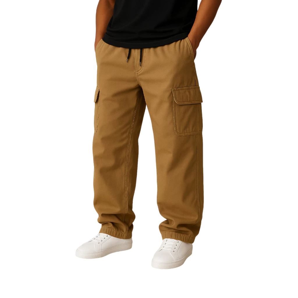 Calça Cargo Streetwear Masculina - 6 Bolsos e Ajuste