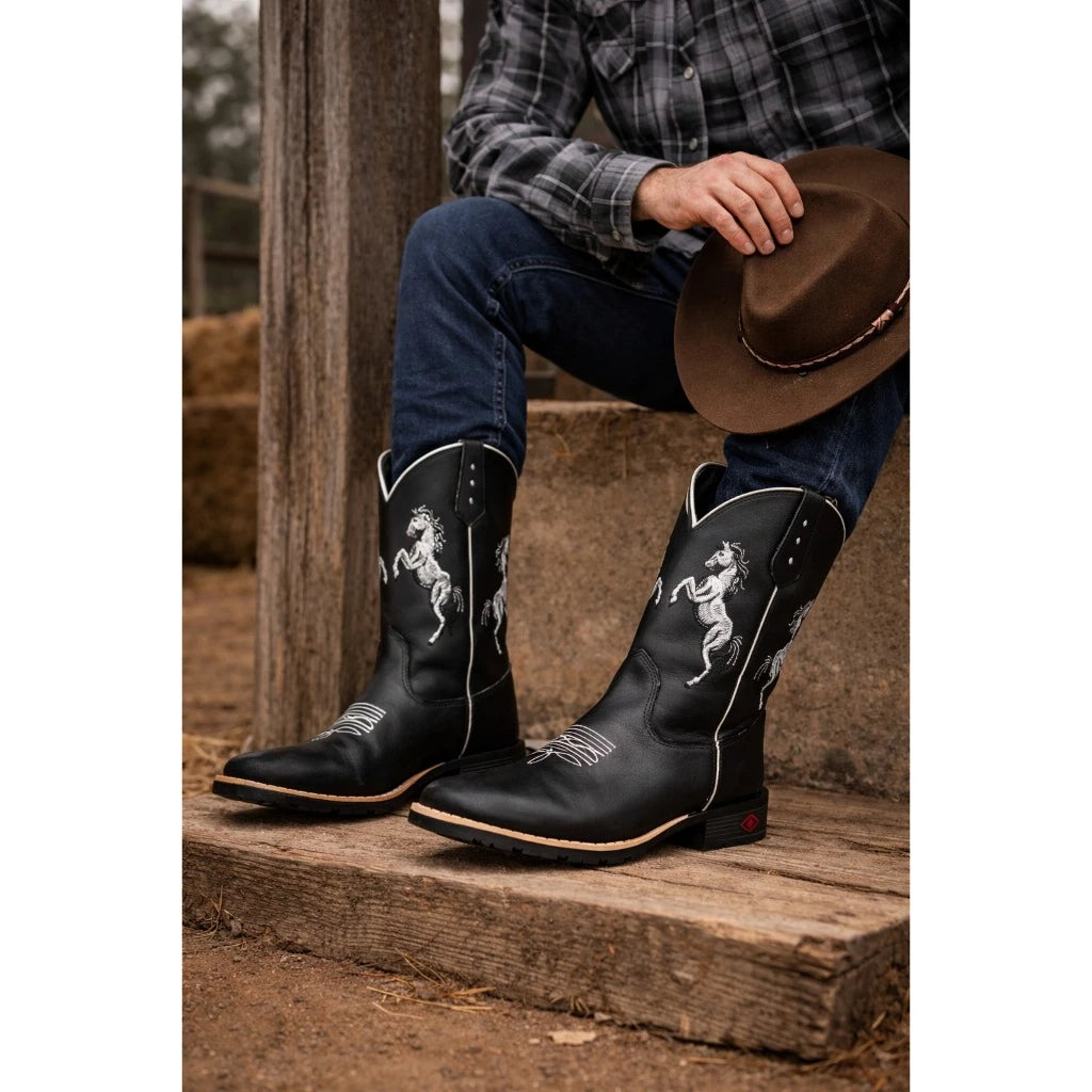 Bota Texana Masculina - Solado Costurado e Conforto Absoluto