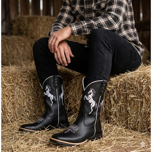 Bota Texana Masculina - Solado Costurado e Conforto Absoluto