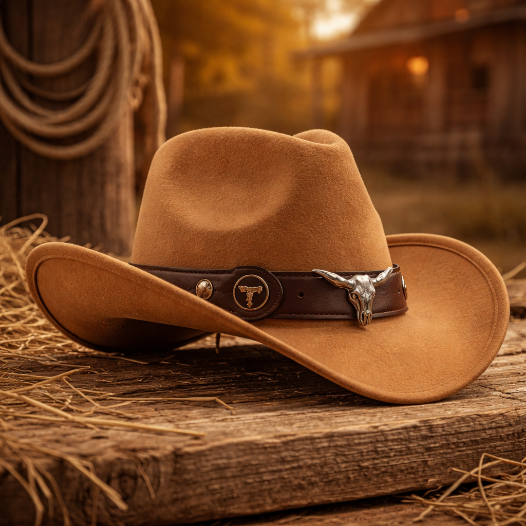Chapéu Country feminino Rodeio Cowgirl