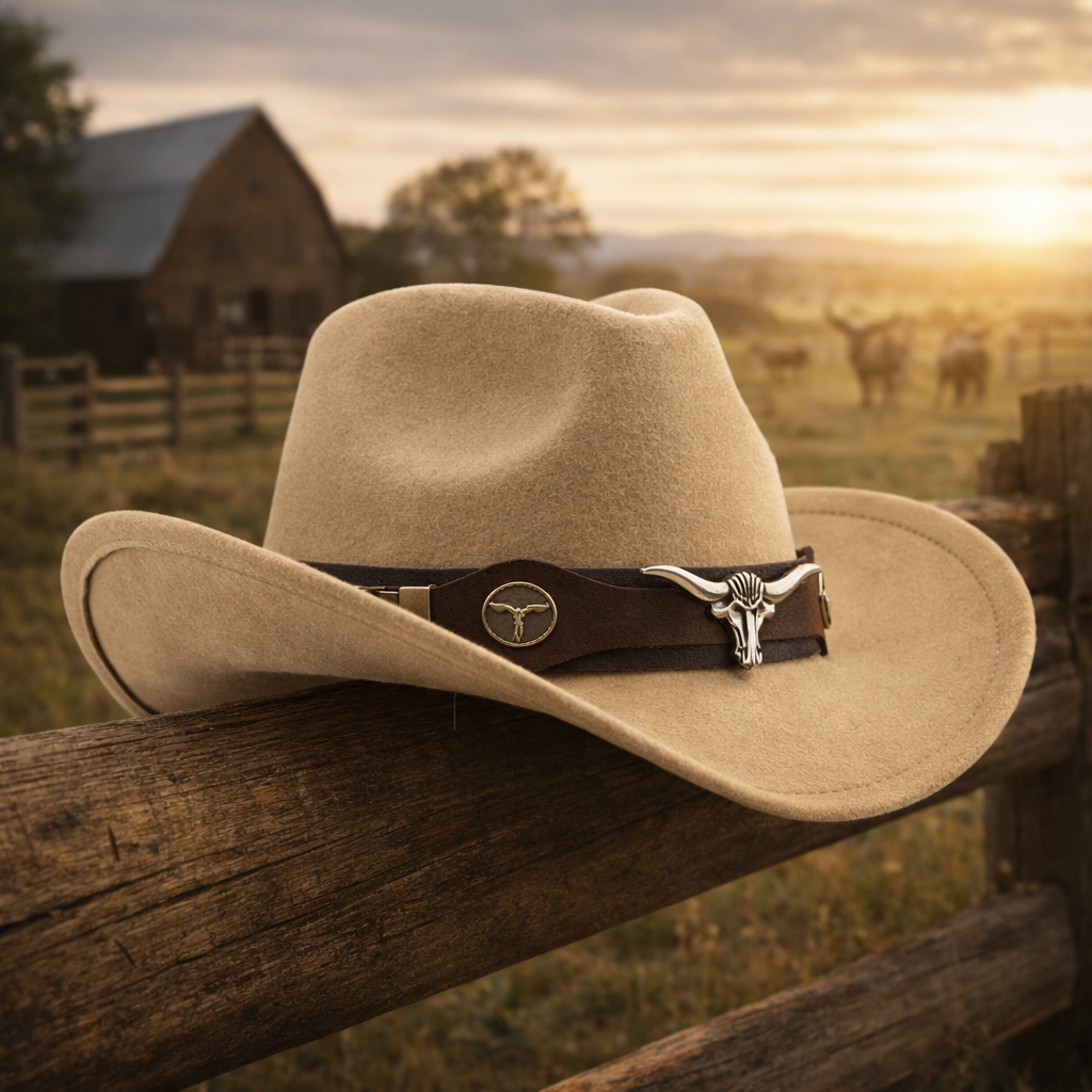 Chapéu Country feminino Rodeio Cowgirl