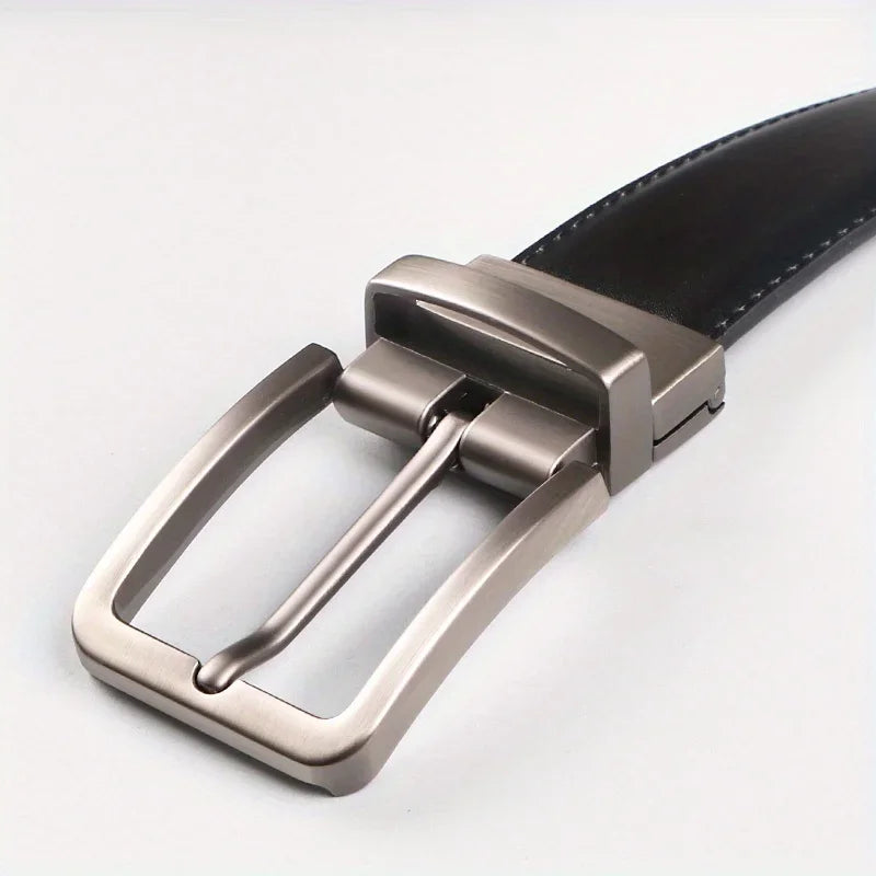 Cinto Social Masculino de Couro Dupla Face