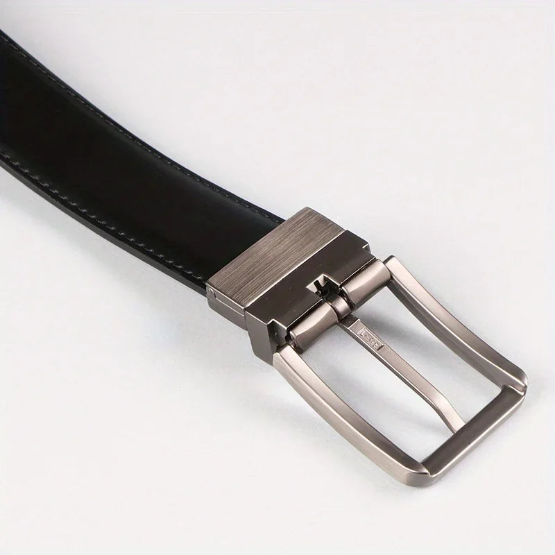 Cinto Social Masculino de Couro Dupla Face