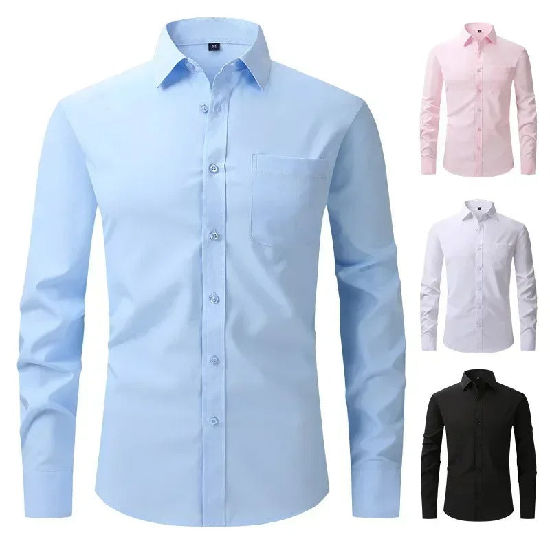Camisa Social Lisa Não Amassa - Passa Fácil