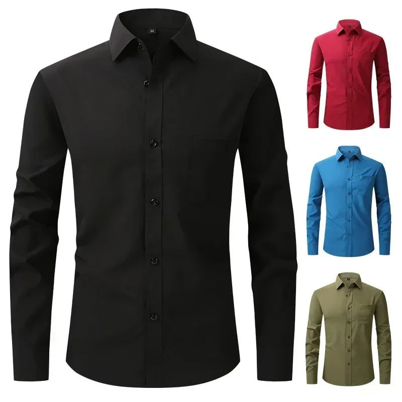 Camisa Social Lisa Não Amassa - Passa Fácil